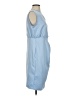 Unbranded 100% Polyester Solid Blue Casual Dress Size S - photo 4
