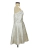 Express Metallic Silver Cocktail Dress Size 8 - photo 4