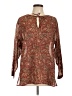 J.Crew 100% Cotton Brown 3/4 Sleeve Blouse Size L - photo 1