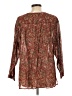 J.Crew 100% Cotton Brown 3/4 Sleeve Blouse Size L - photo 2
