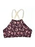 Tavik Floral Burgundy Swimsuit Top Size L - photo 1