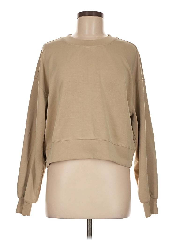 Pre-owned Lululemon Athletica Sweatshirt In Tan