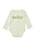 First Impressions Yellow Long Sleeve Onesie Size 0-3 mo - photo 1