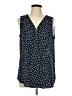 Tacera 100% Polyester Blue Sleeveless Blouse Size L - photo 1