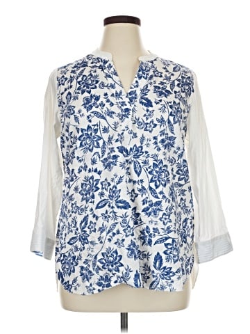 Foxcroft 3/4 Sleeve Blouse (view 1)