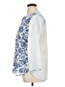 Foxcroft 100% Cotton Floral Blue 3/4 Sleeve Blouse Size 14 - photo 5