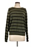 Vince. Stripes Green Wool Pullover Sweater Size L - photo 1