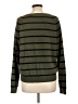 Vince. Stripes Green Wool Pullover Sweater Size L - photo 2