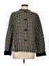 Talbots Houndstooth Black Wool Coat Size L - photo 1