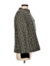 Talbots Houndstooth Black Wool Coat Size L - photo 4
