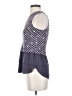 Ann Taylor LOFT 100% Polyester Blue Sleeveless Blouse Size XS - photo 5