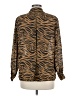 Rena Rowan 100% Polyester Animal Print Brown Long Sleeve Blouse Size 4 - photo 2