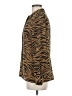 Rena Rowan 100% Polyester Animal Print Brown Long Sleeve Blouse Size 4 - photo 5