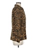 Rena Rowan 100% Polyester Animal Print Brown Long Sleeve Blouse Size 4 - photo 4