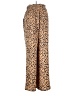 Unbranded 100% Polyester Animal Print Brown Casual Pants Size M - photo 2