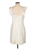 BCBG Paris Solid Ivory Cocktail Dress Size L - photo 2
