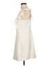 BCBG Paris Solid Ivory Cocktail Dress Size L - photo 5