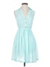 H&M 100% Polyester Teal Sleeveless Blouse Size 2 - photo 1