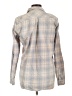 NSF 100% Cotton Plaid Gray Long Sleeve Button-Down Shirt Size L - photo 2