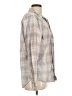 NSF 100% Cotton Plaid Gray Long Sleeve Button-Down Shirt Size L - photo 4