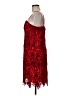 Cache 100% Polyester Red Cocktail Dress Size M - photo 5