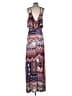 Studio F Paisley Blue Tan Casual Dress Size XXS (estimated) - photo 2