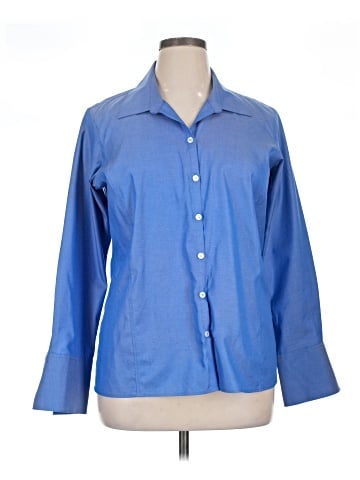 Liz Claiborne 3/4 Sleeve Button-Down Shirt (view 1)