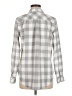 Vineyard Vines Performance 100% Polyester Checkered-gingham Gray Long Sleeve Blouse Size 8 - photo 2