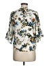 Tamara H. 100% Polyester Ivory Short Sleeve Blouse Size M - photo 2