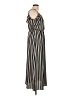 One Clothing 100% Polyester Stripes Black Casual Dress Size L - photo 4