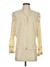 MNG Ivory Long Sleeve Blouse Size 4 - photo 1