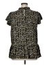 Unbranded 100% Polyester Gold Short Sleeve Blouse Size XL - photo 2