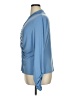 Doncaster Collection Blue Long Sleeve Blouse Size XL - photo 5