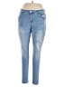 Hot Kiss Solid Blue Jeans Size 16 - photo 1