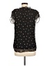 Haver 100% Polyester Black Short Sleeve Blouse Size M - photo 2