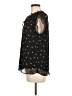 Haver 100% Polyester Black Short Sleeve Blouse Size M - photo 5