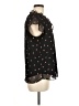 Haver 100% Polyester Black Short Sleeve Blouse Size M - photo 4