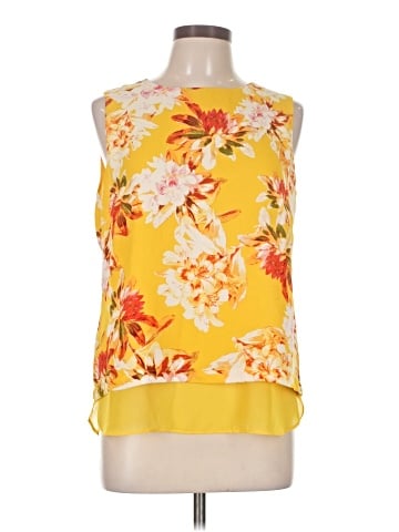 Rose + Olive Sleeveless Blouse (view 1)