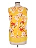 Rose + Olive 100% Polyester Yellow Sleeveless Blouse Size L - photo 2