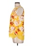 Rose + Olive 100% Polyester Yellow Sleeveless Blouse Size L - photo 5