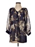 Olivia Moon Blue 3/4 Sleeve Blouse Size XS - photo 1