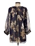 Olivia Moon Blue 3/4 Sleeve Blouse Size XS - photo 2