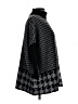 Joseph A. Houndstooth Black Turtleneck Sweater Size L - photo 4