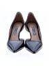 Prada 100% Leather Black Blue Heels Size EU 35 1/2 - photo 2