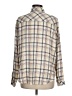 Splendid Plaid Ivory Long Sleeve Button-Down Shirt Size M - photo 2