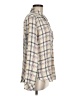 Splendid Plaid Ivory Long Sleeve Button-Down Shirt Size M - photo 4