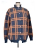 Unbranded Plaid Blue Pullover Sweater Size XL - photo 1