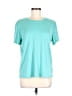 Unbranded 100% Polyester Teal Short Sleeve Top Size M - photo 1