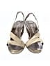 Yves Saint Laurent 100% Leather Metallic Gold Heels Size 8 1/2 - photo 2
