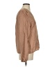 Self Contrast Tan Long Sleeve Blouse Size S - photo 4